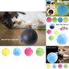 Interaktiver Plüschtierball für Hunde und Katzen Elektrisches Haustierspielzeug zur Linderung von Langeweile ABS-Kunststoff und Korallenfleece-Material 9cm/3.54in Größe