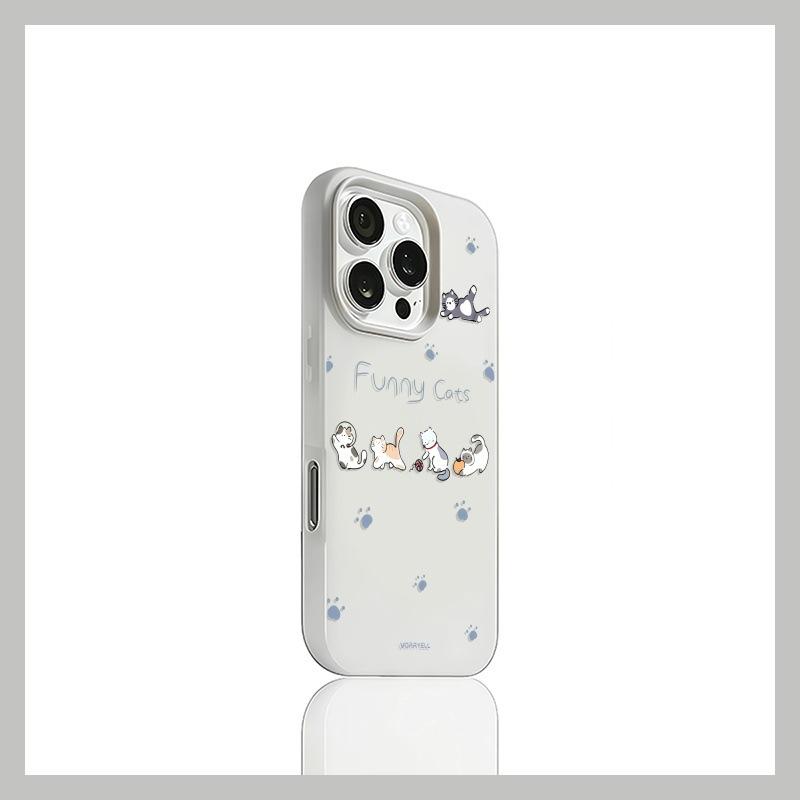 

Four Little Cats for Phone17promax for Apple 16pro Won t Bump Into Phone Cases 15 New Models 13 Personality For Apple 16E