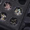 Nail Art Rhinestone Storage Box - Transparent, Large Capacity, 50 Compartments with Lid for Rhinestones & Jewelry