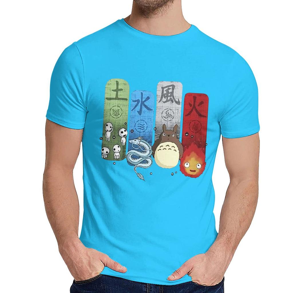 Comfortable Princess Mononoke Totoro Spirited Away T Shirt Men Summer Young Style Classic O Neck Homme