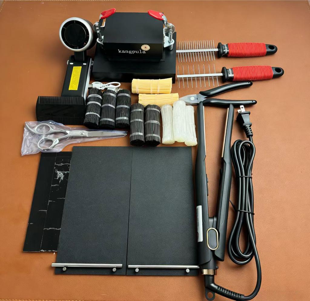 Mini Flat Hair Extension Making Machine Sporty Style Model 93-543-23 Small Set Keratin Hair Extension Piece Layout Tool Hair