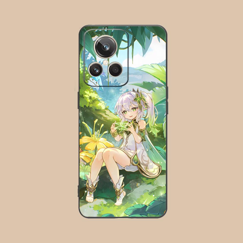 Game GI Nahida Matte TPU Mobile Phone Case for Realme GT 8 Neo Pro C75 73 71 C67 65 C55 53 C35 31 C20 15 Colorful Cover