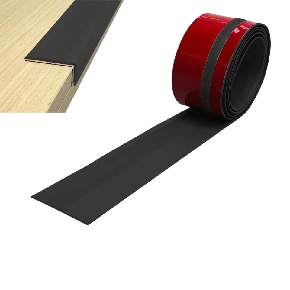 1PC 39.37/78.74inch Stair Edge Protector Non-slip Stair Nose Edging Self-Adhesive Stair Edge Trim L-Shape Step Edge 1m