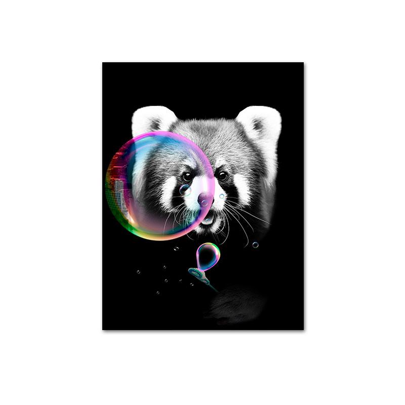 Dog Blowing Bubbles Paintings Printed On Canvas Pictures Home Decor Wall Art Prints Posters for Living Room Decoration Cuadros