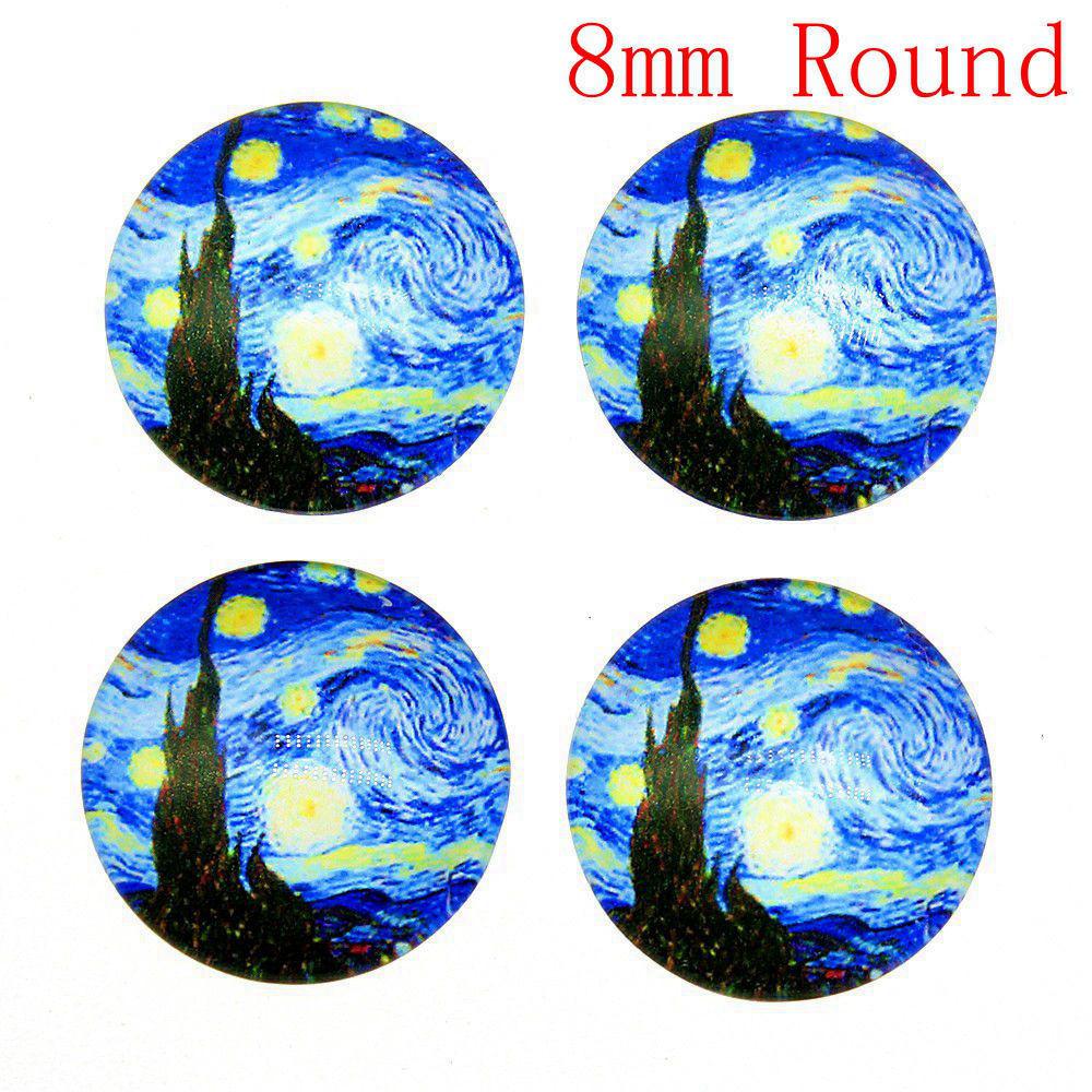 Flat Back Glass Cabochon Accessories Parts Male Jewelry Bulk Personalized Materials