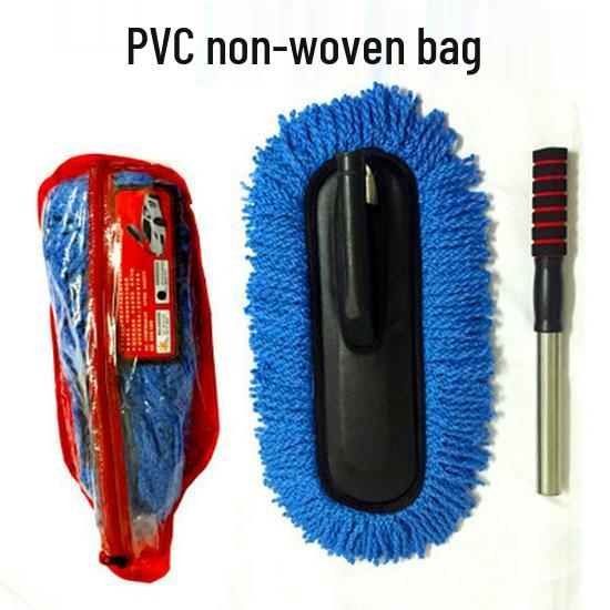 Retractable Car Wax Fiber Brush with Long Handle