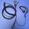 Walkie-Talkie Headset with Curved Earphone, Spring Wire, Earbud & Ear-Hook Options, Compatible with Baofeng & Quansheng, K & M Type Connectors.