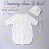 Cream de Coco in Baby Ceremony Dress and Hat Set Crotch Sizes for Boys and Perfect for Hospital Shrine Baby Baby Shower Newborn Baby Baby Product