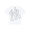 MLB Color Block Big Logo Casual Loose Short Sleeve T-Shirt Unisex T-Shirts 3ATS33023-50WHS