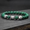 Minimalist Men Bracelet Natural 8mm Stone Vintage Buddha Braclet Homme Meditation Yoga Jewelry Lava Tiger Eyes Beaded Braslet