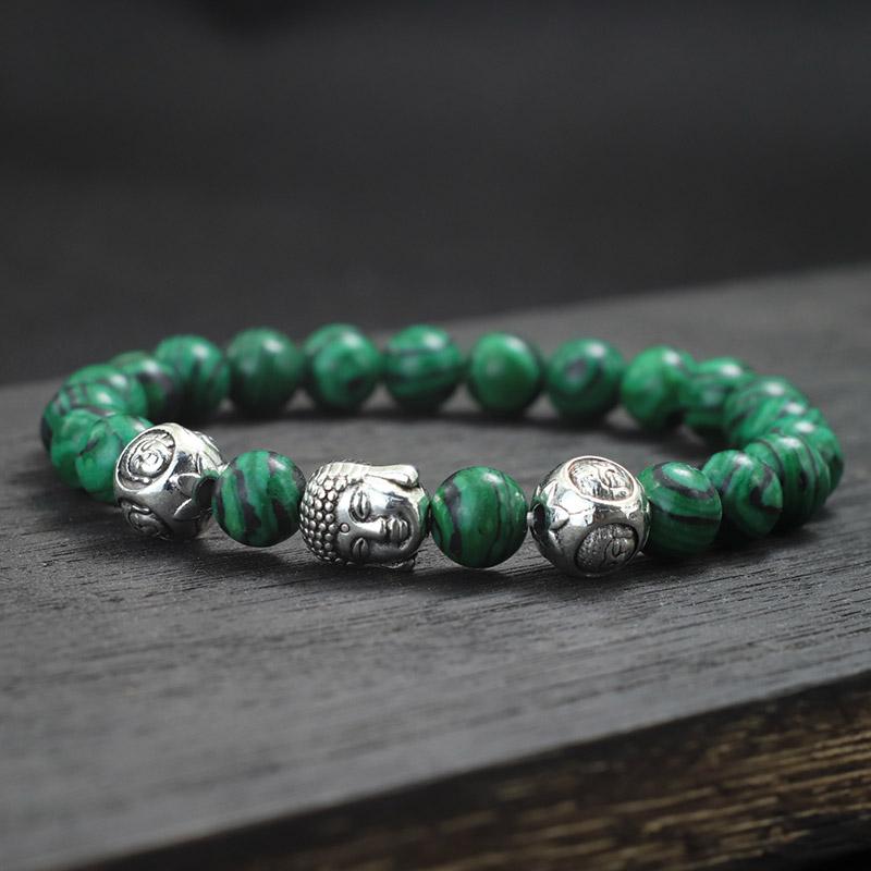 Minimalist Men Bracelet Natural 8mm Stone Vintage Buddha Braclet Homme Meditation Yoga Jewelry Lava Tiger Eyes Beaded Braslet
