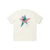 Li Ning T Shirts Unisex Ecru Crew Neck Moderate Straight Fit AHSU251-1