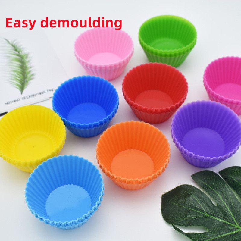 Moule à Muffins Réutilisable en Silicone de 2,8 pouces Pour une Cuisson et un Nettoyage Faciles