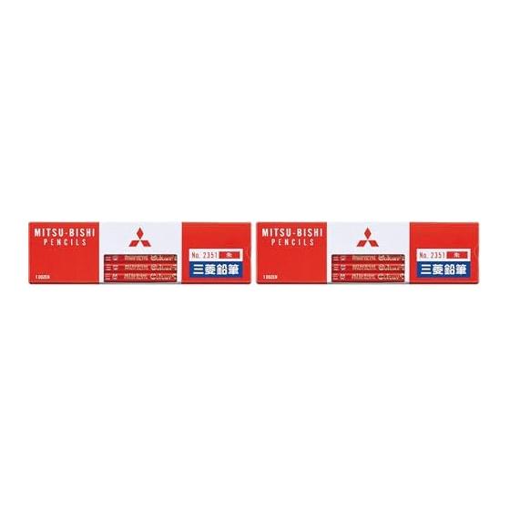 Mitsubishi Pencil Colored Pencil 2351 Vermilion, 1 Dozen K2351