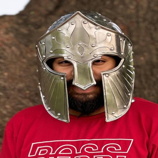 Fantasy Faramir's Herr der Ringe Gondor Helm, Larp SCA Rüstungshelm, Kampfhelm, Halloween Mittelalterhelm, Cosplay Antiker Tragbarer Helm