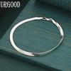 925 Sterling Silver 4mm Sideways Fashion Bracelet Gift Jewelry