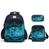 Ninja Kidz Dreiteiliges Schulset, Schultasche Satchel Federmäppchen Aufbewahrungskombination für Jungen und Mädchen