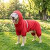 Reflective Dog Rain Cloak Adjustable Pet Four-legged Raincoat Dog Poncho  Outdoor Walking