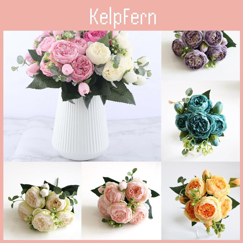 Exquisite 30cm Rose Silk Peony Artificial Flowers Ideal For Elegant Wedding Decor