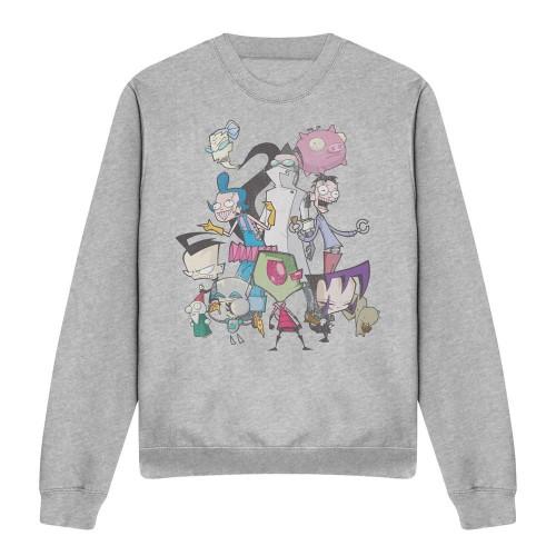 Invader Zim Unisex-Sweatshirt für Erwachsene, Gruppenschuss