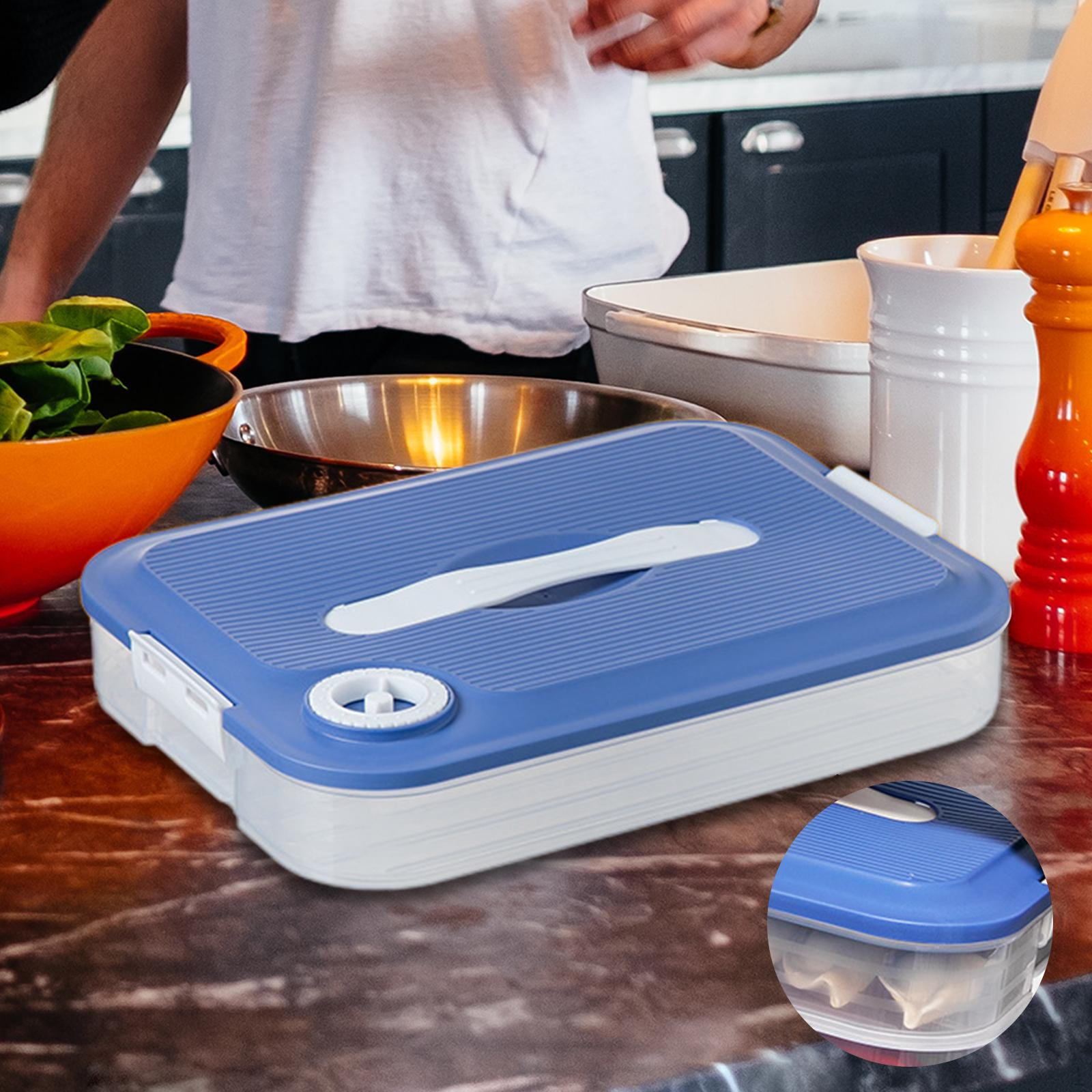 Dumplings Organizer for Fruits,Vegetable,Meat Excellent Seal Protection Easily clean, PP Material Single floor