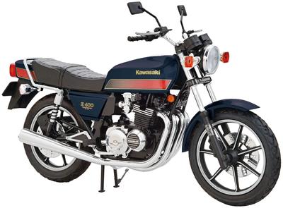 Aoshima Bunka Kyozaisha The Bike Series Kawasaki KZ400E Z400FX 1981 Plastic Model 1/12 No.5