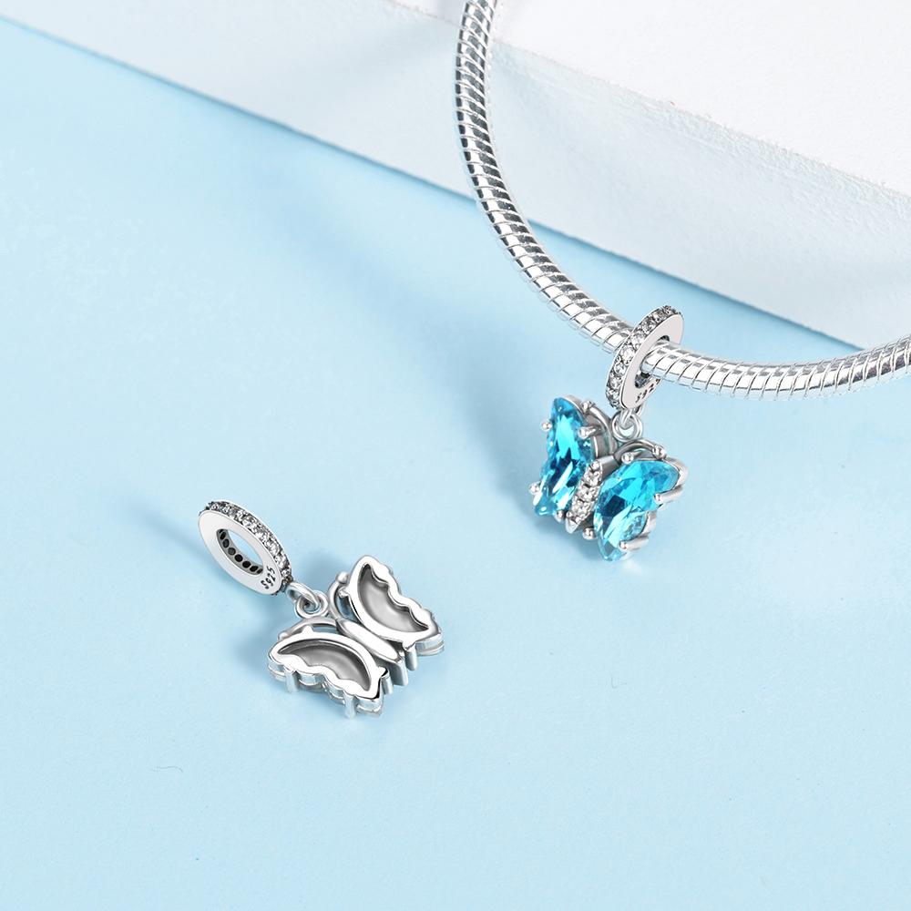 

Стеклянный кулон-бабочка Компонент бусины Металл с медным покрытием Разработан для компонентов браслета-шарма Металл с медным покрытием Настоящий Оригинальный Браслет Высокий