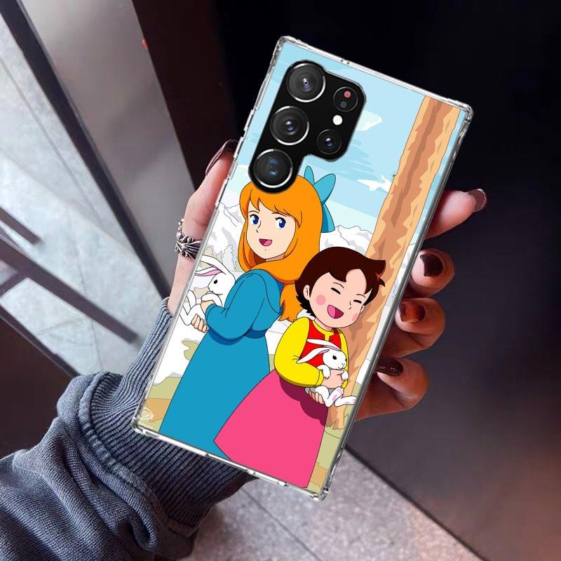 Heidi Cute Cartoon Phone Case For Samsung Galaxy S26 S25 Edge S24 S23 Ultra S22 Plus S21 S20 FE Soft TPU Back Cover Funda Galaxy