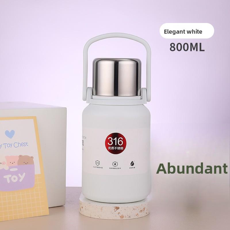 316 Stainless Steel Thermos Cup, High Value, Large Capacity Thermal Insulation Pot, Portable, Outdoor Men and Women Water Cup
