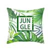 New Nap Pillow Green Leaves Sofa Plush Pillow Case Home Summer Cushion