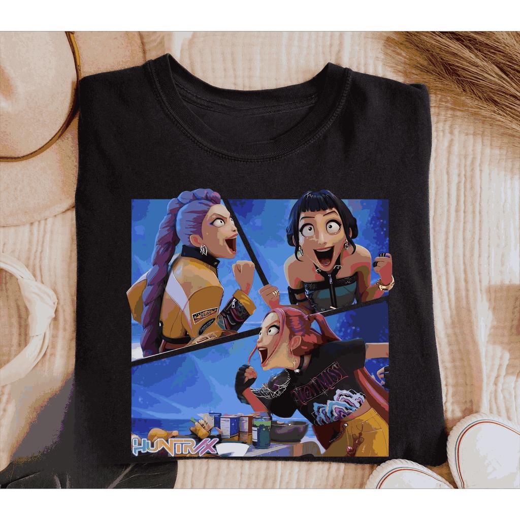 25 Kpop Demon Hunter Saja Boys T-shirt Harajuku O-neck Casual Anime Man and Women Kids Gifts Y2K Fashion Rock and Roll Tops Tee