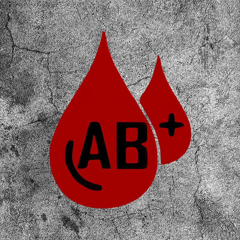 Cool Blood Type Graphic Sticker, Red Blood Drop Waterproof Vinyl Decal, Perfect for Motorcycle Car Helmet Bike Laptop Ornament