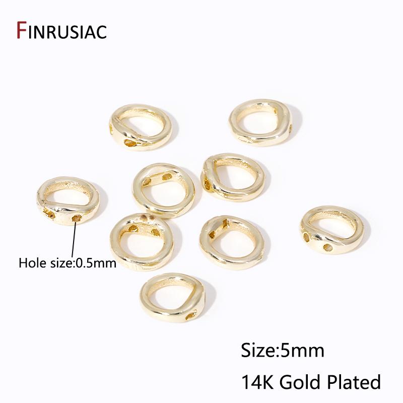 

18K Gold Plated Brass End Crimp Beads For Jewelry Making,DIY Bracelets Accessories,Bead Tip Connectors For Jewelry Supplies 10 pieces