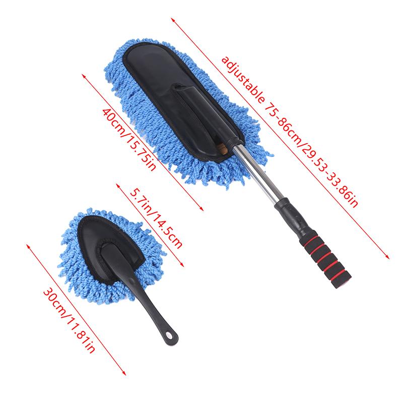 Set Pămătuf Auto din Microfibră, Pămătuf Auto din Microfibră Retractabil, Mop pentru Praf Auto, Curățare Casă, Perii pentru Îndepărtarea Prafului, Prosoape, Kituri