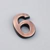 1.9-Inch Bronze Digital Label Door Head Stereoscopic El Door Number Digital Practical Number Sign