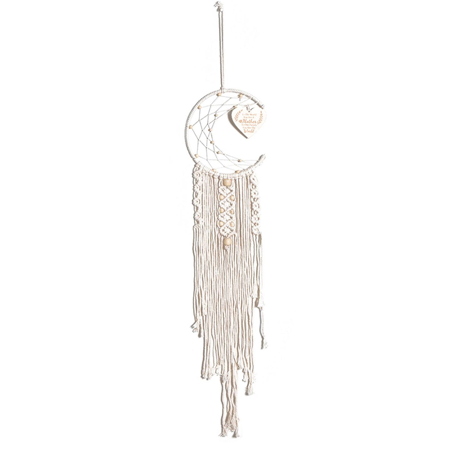

Moon Dream Catcher Wall Hanging Bohemian Dream Catcher Home Decoration For Living Room Bedroom Study Dining Room Porch Balcony As shown in the picture