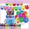 Game Cake Balloon Cupcake Topper Banner Birthday Party Supplies Decor
