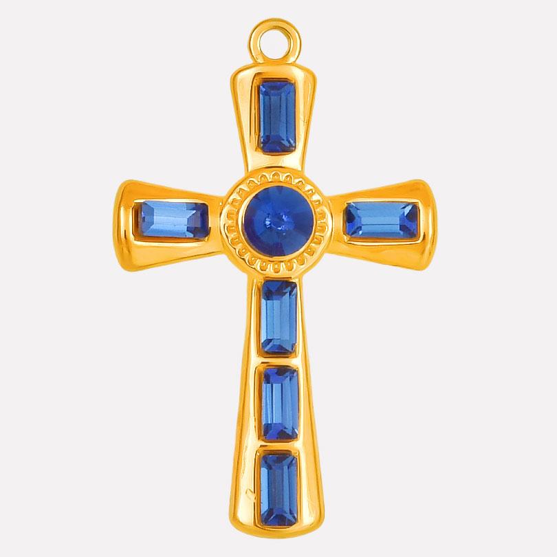 Strass-Accessoires Religiöse Christus-Edelstahl-Anhänger Für Schmuckherstellung Zubehör Kreuz-Anhänger Handgefertigtes Material