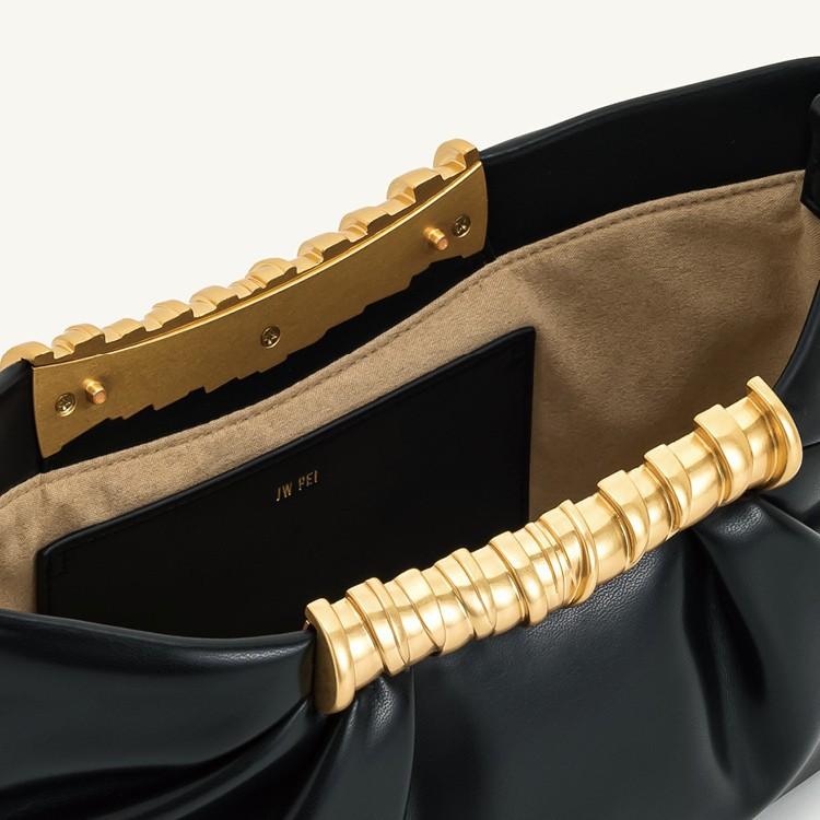 2026 Nová Módní Metalická Kabelka se Skládaným Designem - Prémiová Jednoramenná Crossbody Spojka
