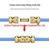 Dual-Way Copper Garden Hose Connector for Irrigation