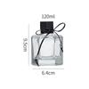 Flameless Rattan Stick Scented Oil Diffuser - Hexagonal Glass Bottle for Home & Car Decoration (Empty)