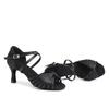 Scarpe da Danza Latina da Donna Tacco Alto 7CM Indoor Salsa Tango Scarpe da Ballo da Sala