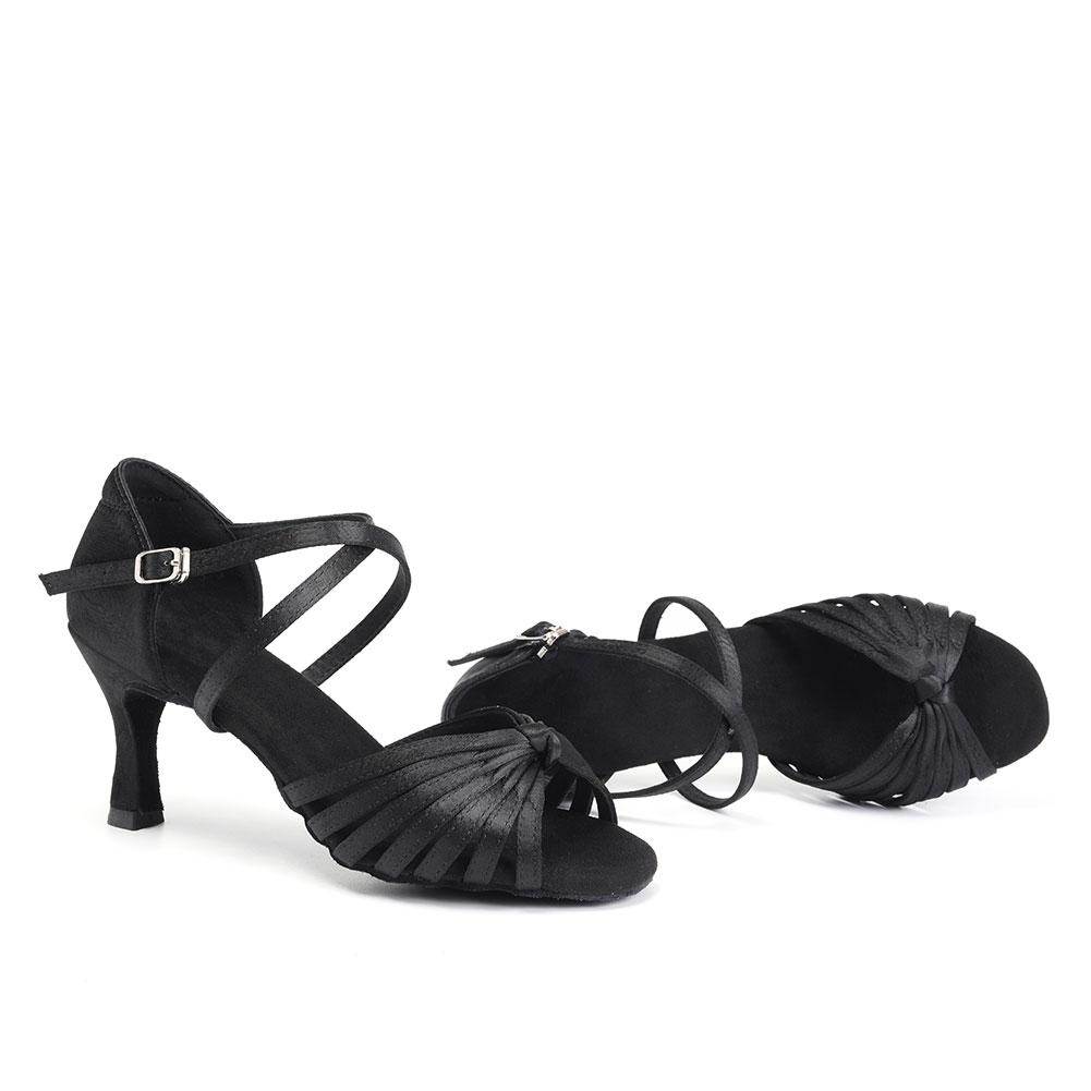 Scarpe da Danza Latina da Donna Tacco Alto 7CM Indoor Salsa Tango Scarpe da Ballo da Sala