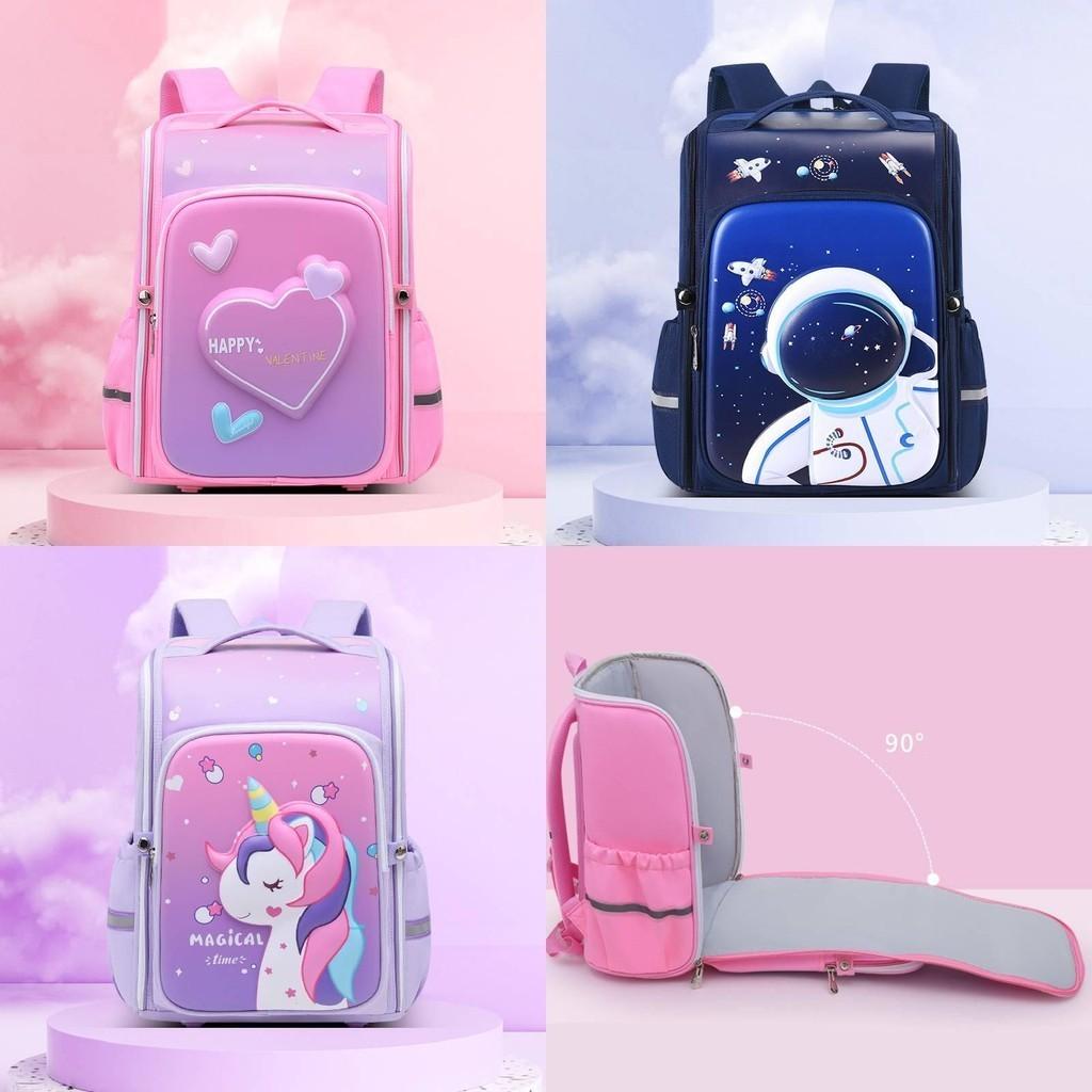 Cute And Durable Oxford Fabric School Backpack For Boys And Girls Anti-shock Lightweight