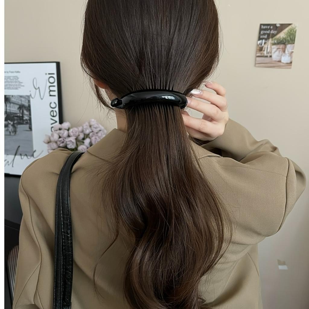 Banana Hair Clip, Horse Tail Buckle Clip, One-Word Clip, Retro Twist Clip, Elegant and Simple