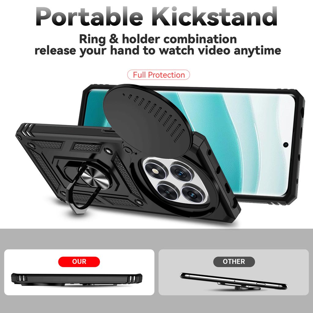 Strong Kickstand Ring Case for Xiaomi Redmi Note 15 Pro 5G Note14 Note15 Note 14 Pro Plus 5G 4G Fall Protection Funda Coque