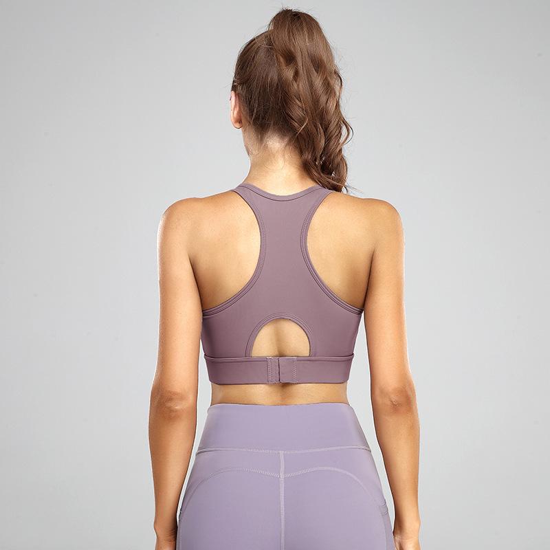 High-Impact Women's Sports Bra for Running & Yoga - Shockproof, Large Bust Support