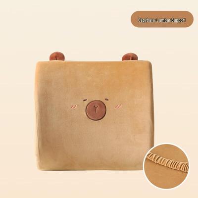 Miling Cartoon Capybara Travel Neck Pillow