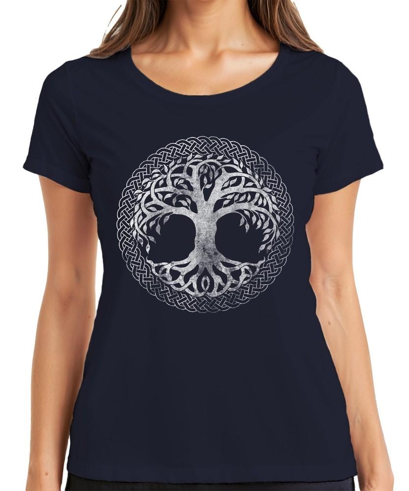 Celtic Tree Of Life Knot Ornaunisext Yggdrasil Druid Mystical Unisexs Tshirt S