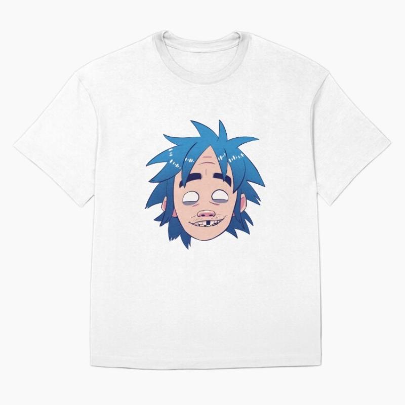 Gorillaz 2D Graphics 100Cotton Unisex Shirt 2026 Summer New The Mountain Album Unisexs Fashion Y2k Short Sleeve Tshirt Fan Gift